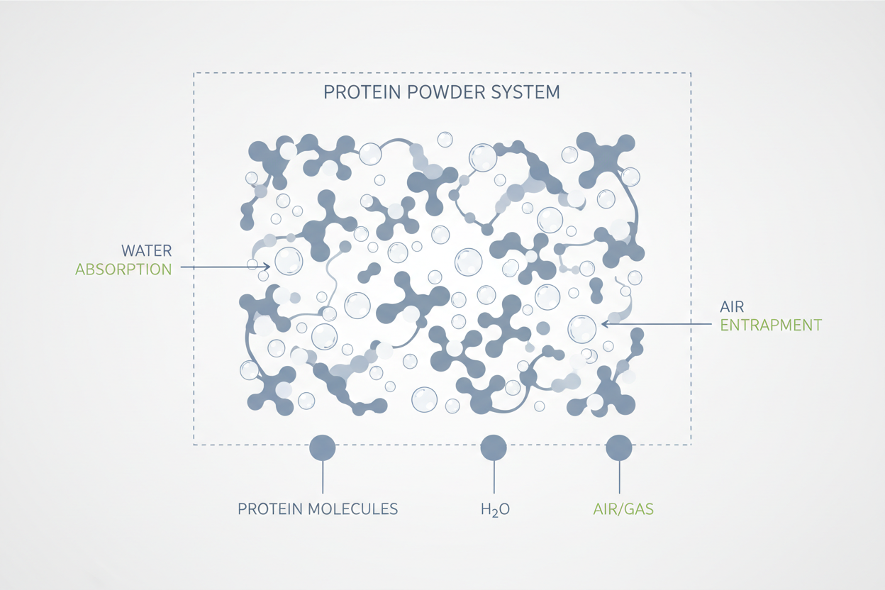 Diagram showing protein ingredient function in formulation