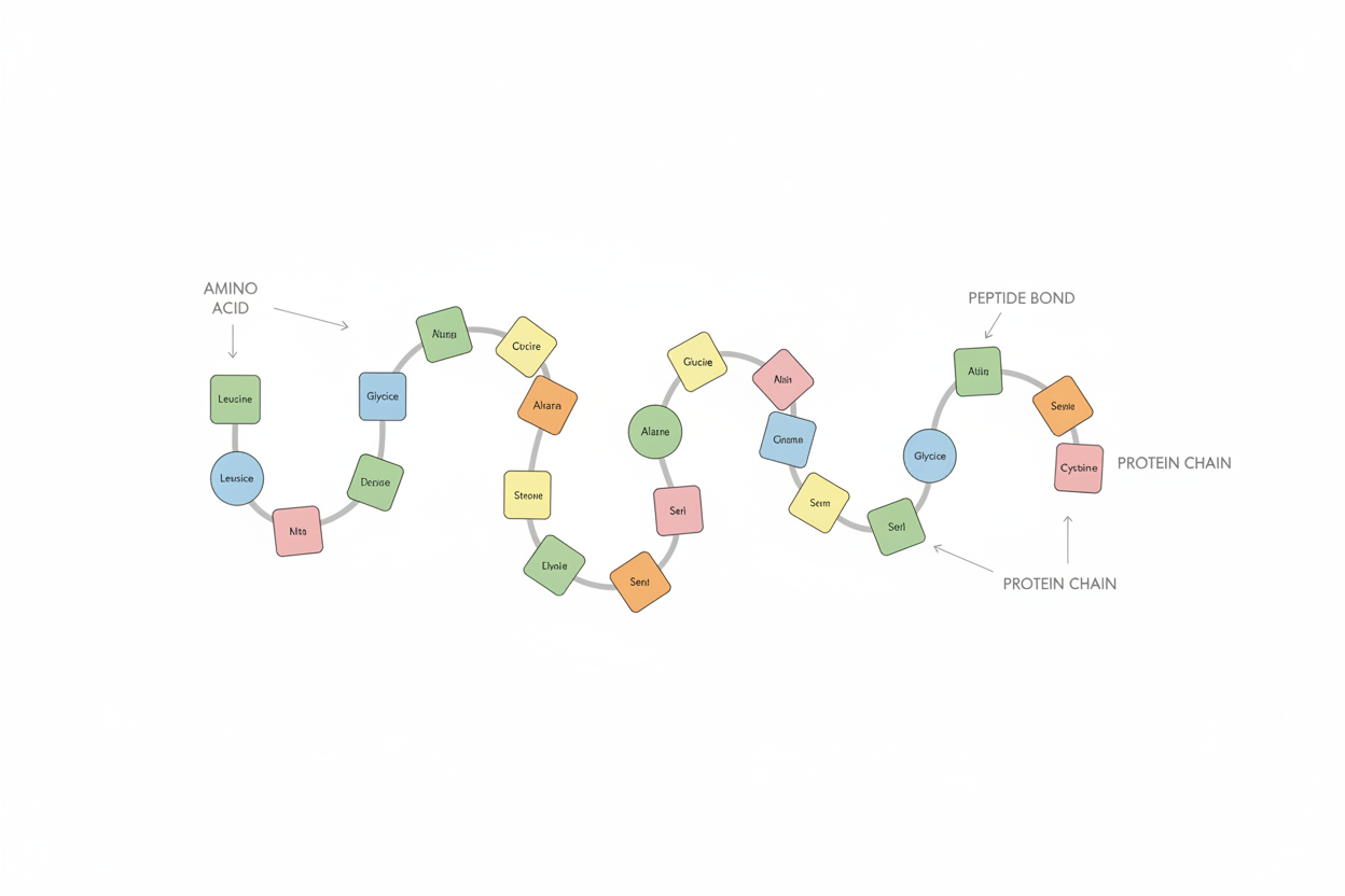 Illustration showing why amino acid ratios matter in protein construction
