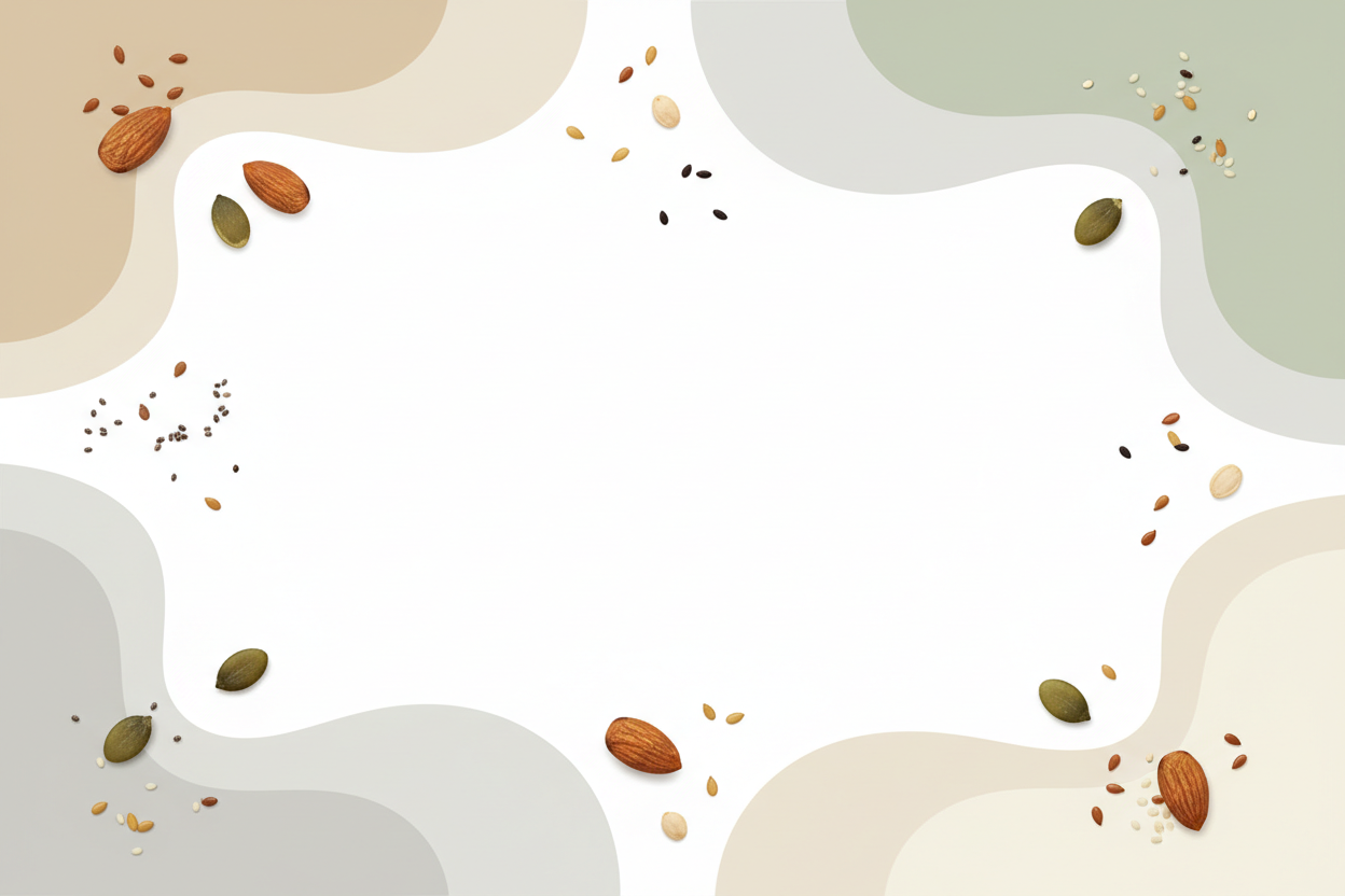 protein powder and gut balance concept with clean simple ingredients on white background