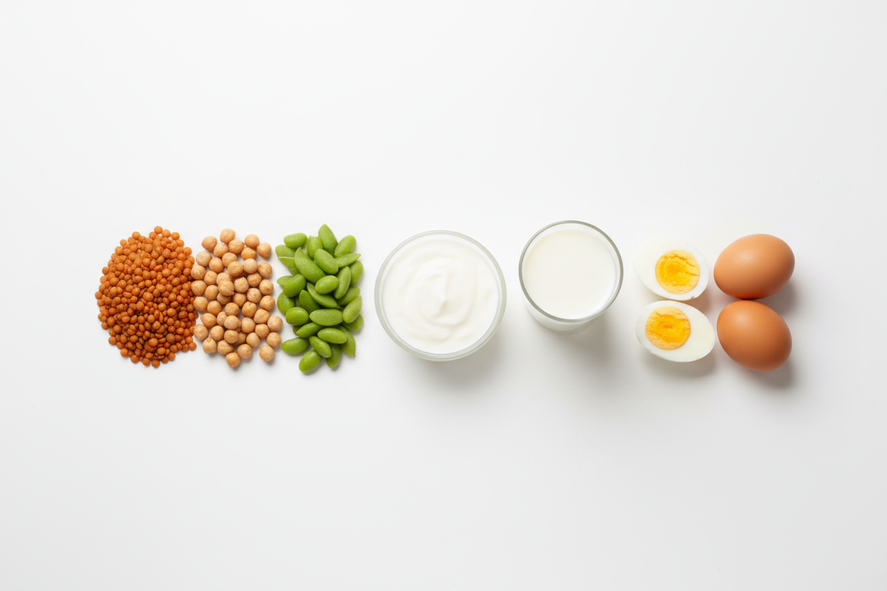 what protein type is right for you comparison of protein types on white background