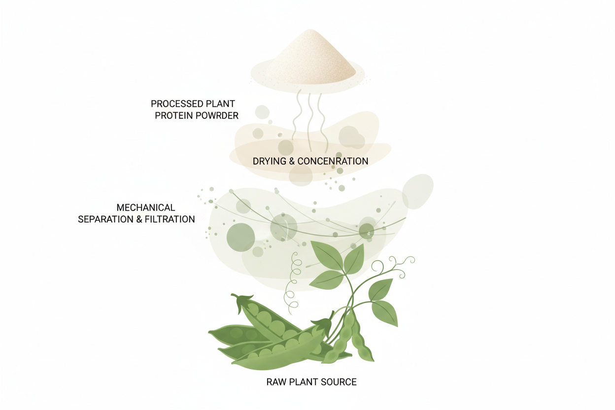illustration showing plant protein ingredient quality