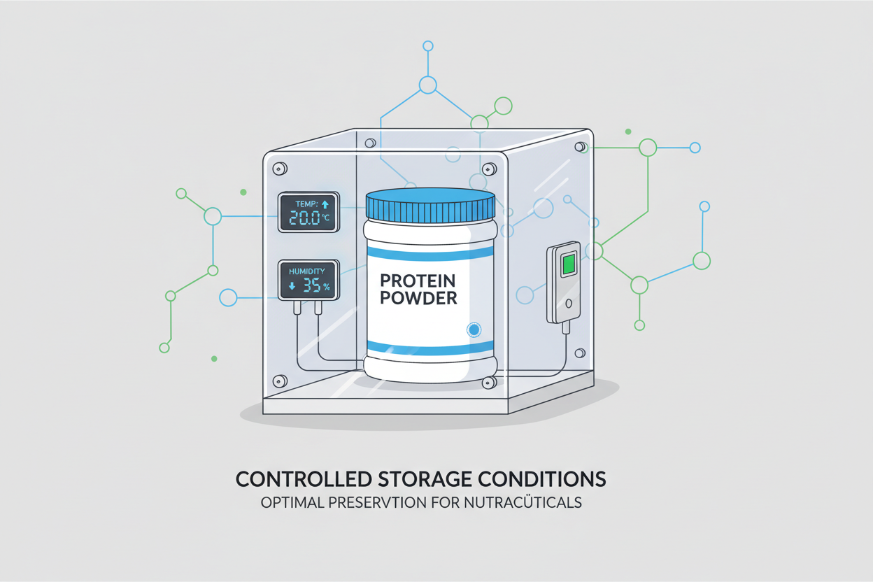 showing protein ingredient stability during storage