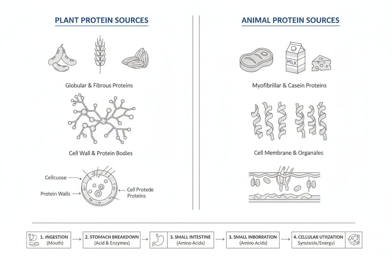 digestibility differences between protein sources
