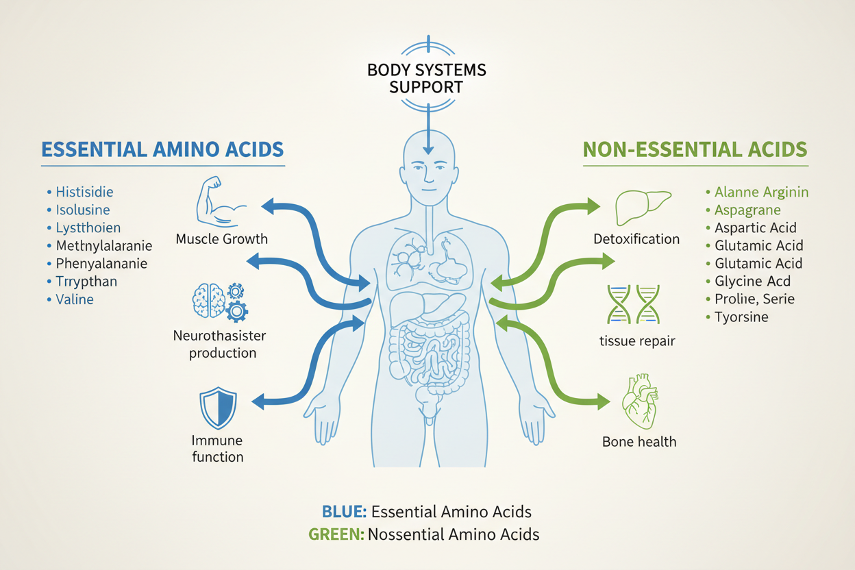 Essential and non essential amino acids explained