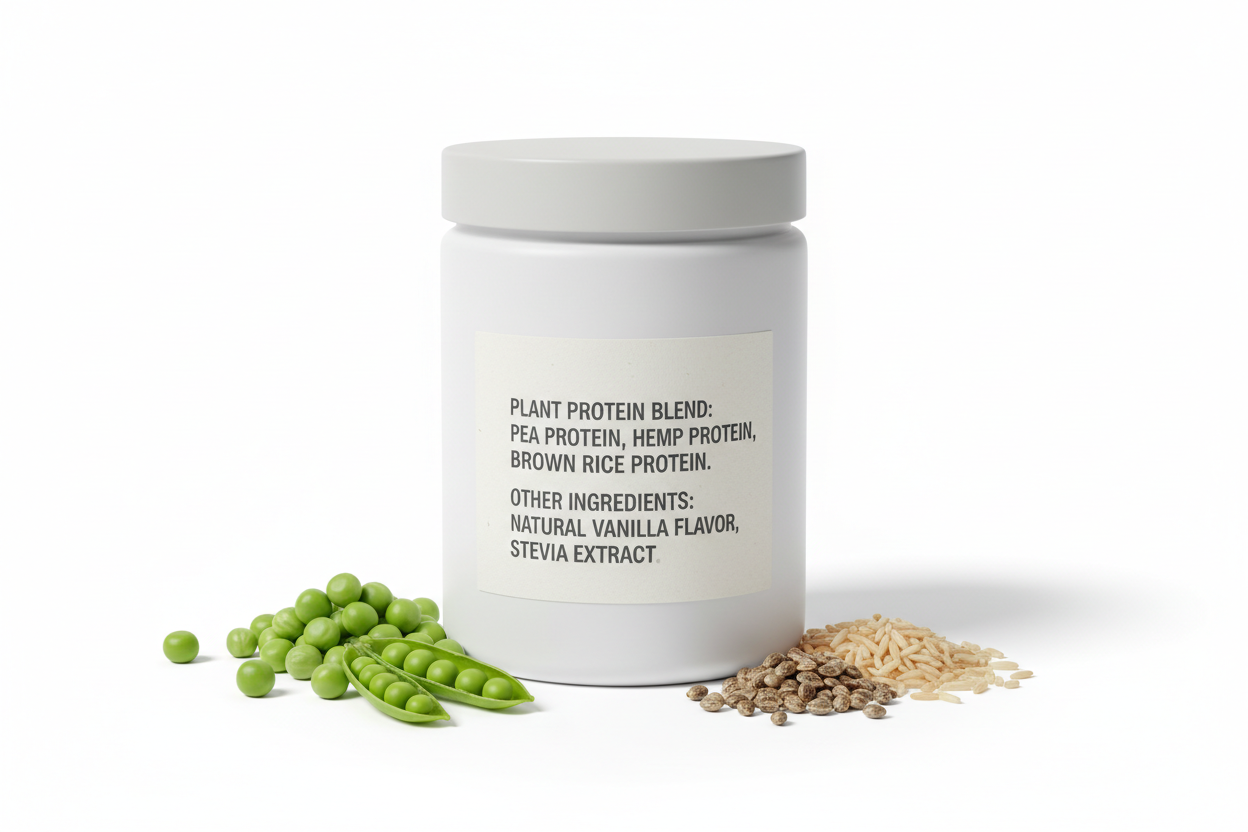 illustration showing what is a clean protein powder