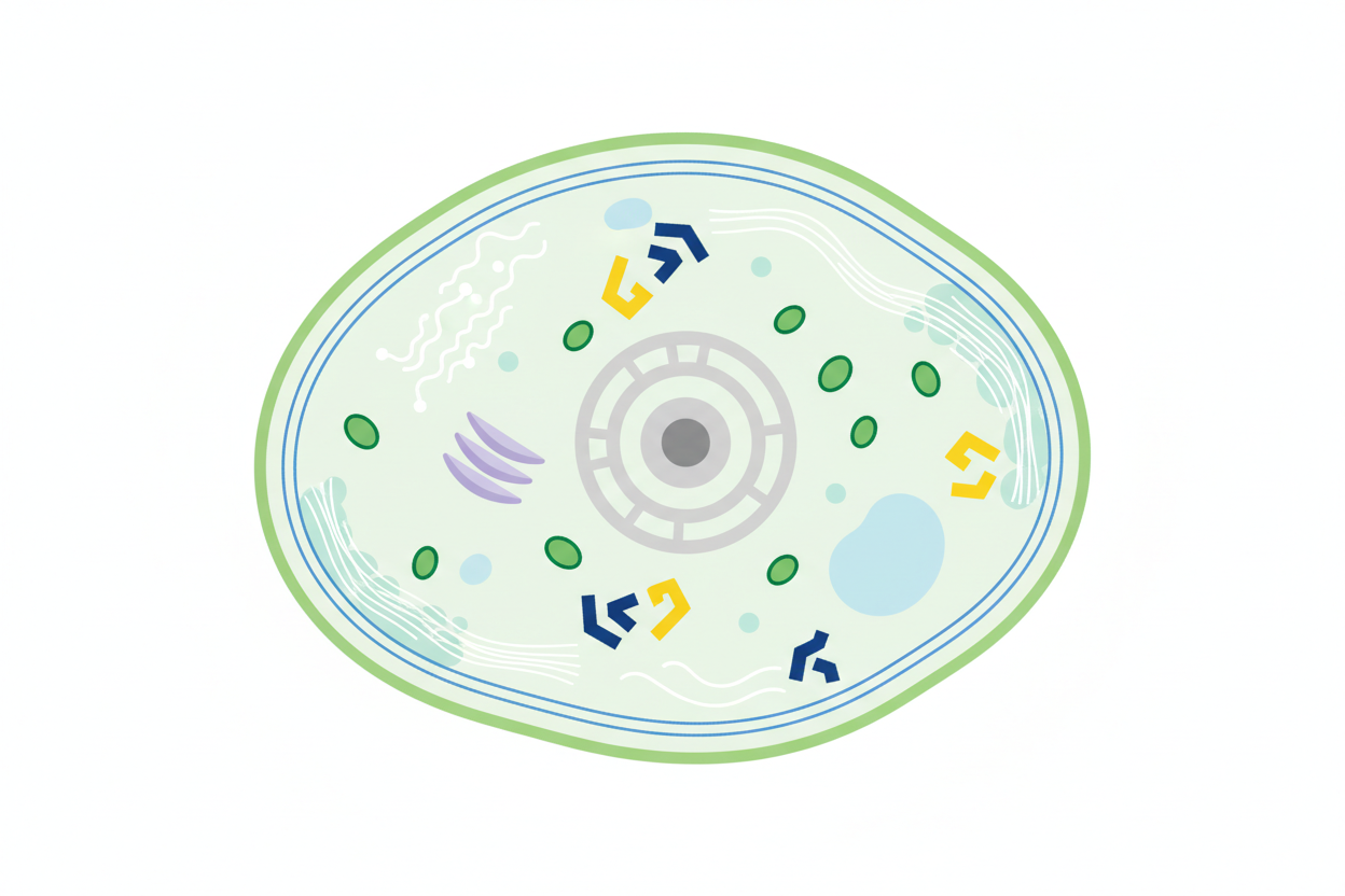 illustration showing plant protein and fiber content