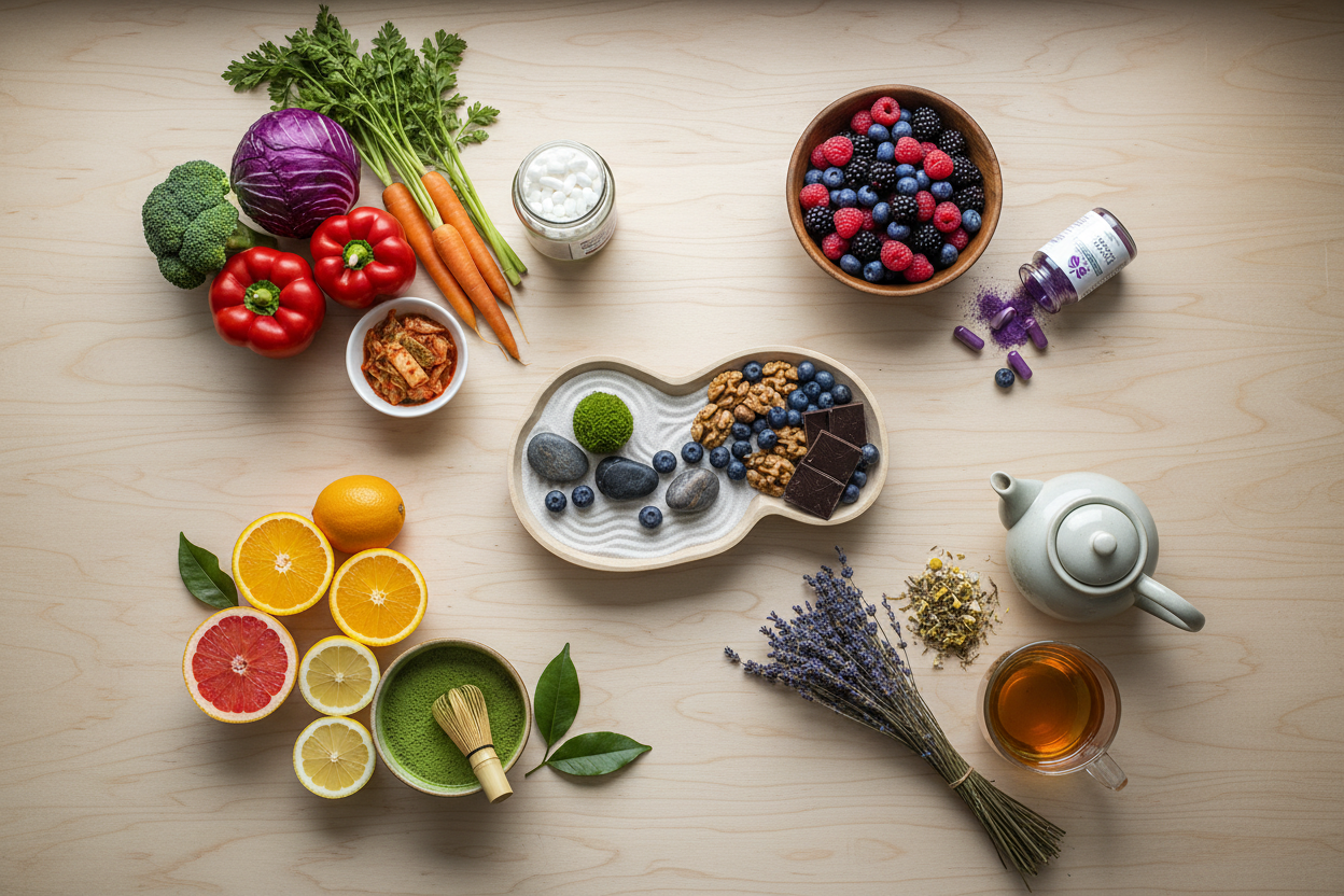 need a image for the following: Digestion, energy, focus, sleep, and healthy aging.